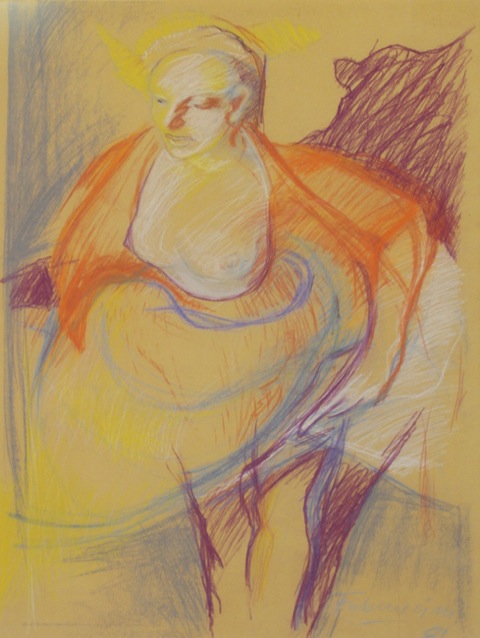 Donna 1981 PASTELL 102,5 x 71 cm Preis auf Anfrage - Miguel Fabruccini 