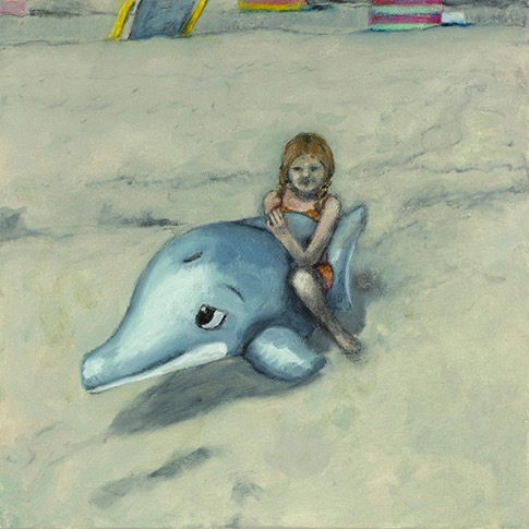 Mädchen mit Delfin - Corinna Brüggentisch